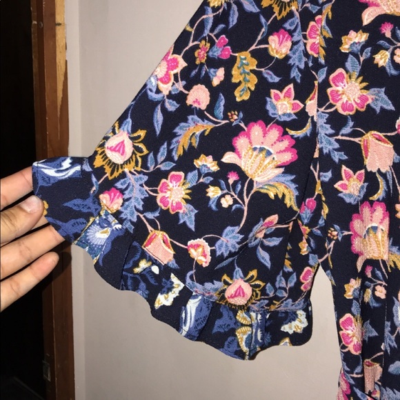 Trixxi floral blue romper - Picture 4 of 5